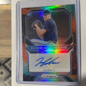 2021 Panini prism baseball Ian Anderson AUTO rookie card